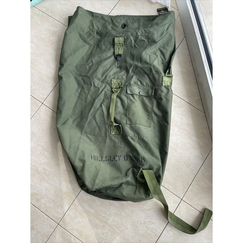 USGI Military / Army Duffel / Sea Bag Luggage Top Load 2 Strap OD Nylon
